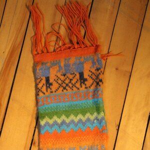Alpaca Wool Hand Knitted Scarf